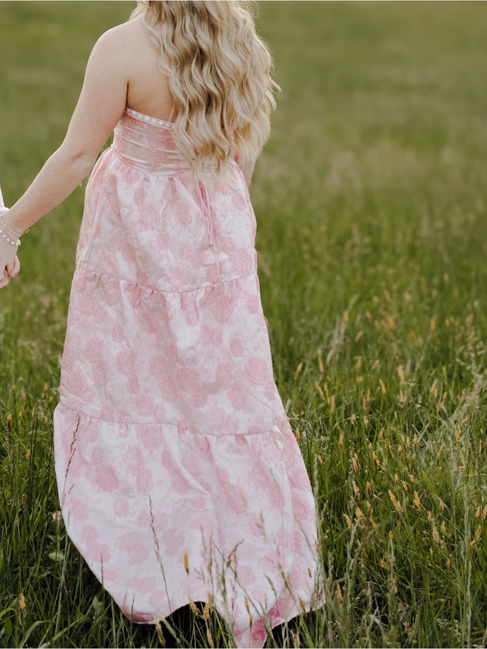 Altar'd State Pink Floral Tiered Maxi Skirt - Picture 4 of 4